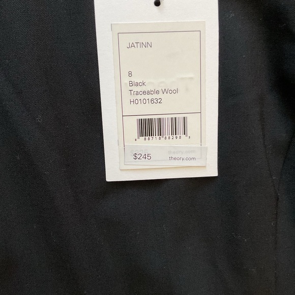 Theory Women's Jatinn Black Dress NWT size 8 - Picture 4 of 6